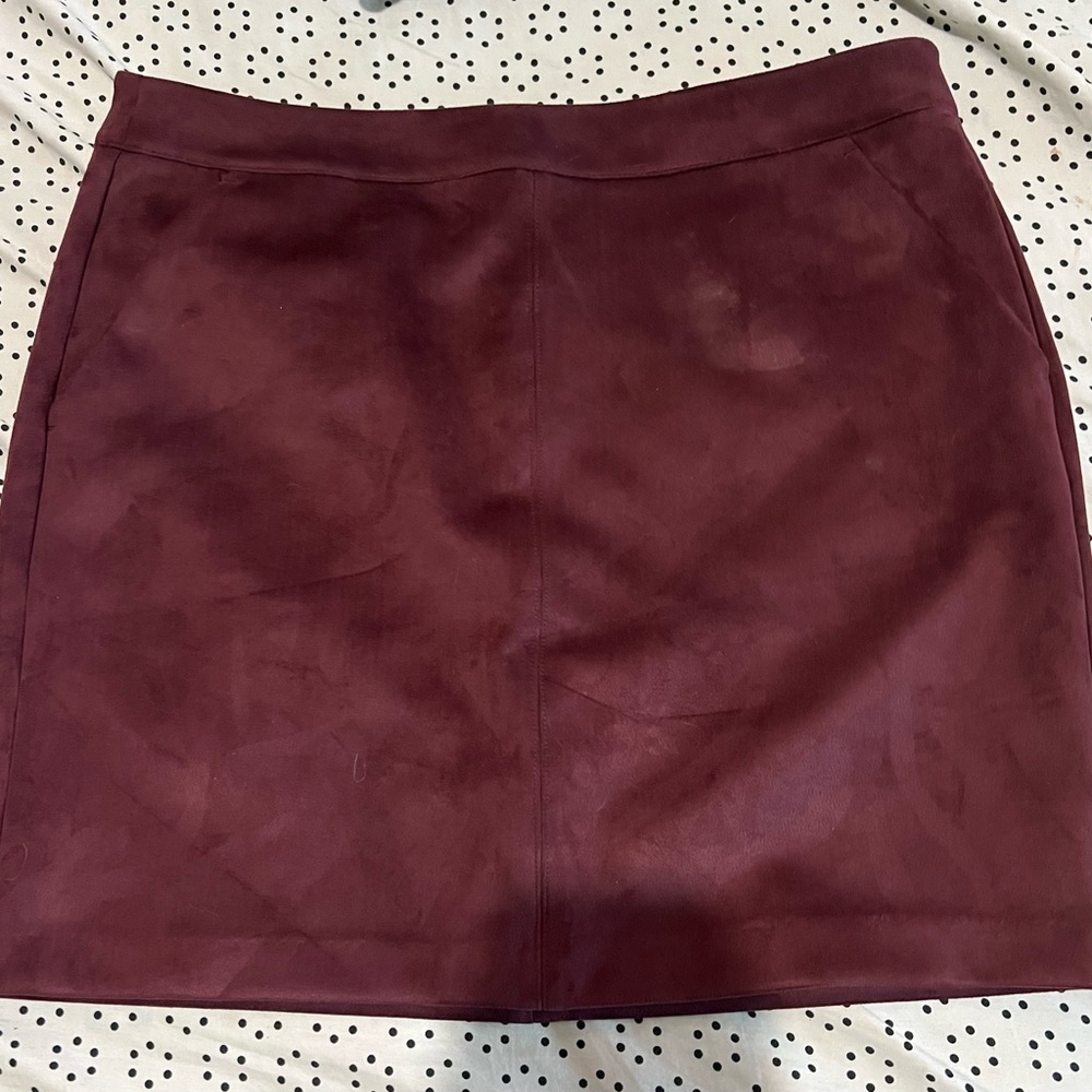 Burgundy skirt